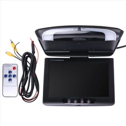 Car Roof Monitor Lcd Flip Screen Top Multimedia Video Ceiling black