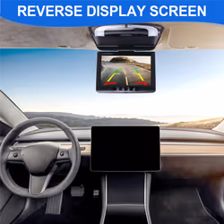 Car Roof Monitor Lcd Flip Screen Top Multimedia Video Ceiling black