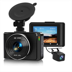 Car Dash Camera, 4K 1080p Dash Cam Front Rear WiFi Recorder Camera