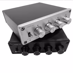 HIFI Lossless 1 Input 4 Output HUB Audio Distributor (Silver)