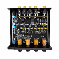 HIFI Lossless 1 Input 4 Output HUB Audio Distributor (Silver)