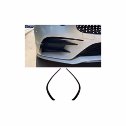 Rear&Front Bumper Spoiler Air Vent Trim Side Covers Bright Black