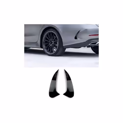 Rear&Front Bumper Spoiler Air Vent Trim Side Covers Bright Black