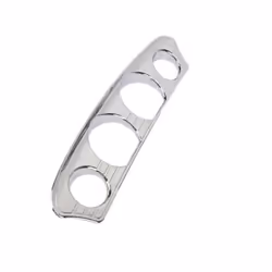 5Pcs Chrome Inner Fairing Tri-Line Gauge Stereo Bezel Trims Panel