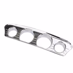 5Pcs Chrome Inner Fairing Tri-Line Gauge Stereo Bezel Trims Panel