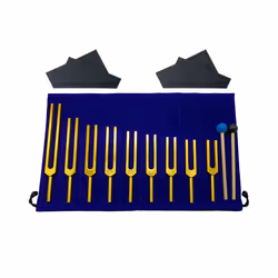 9 Golden Tuning Forks for Healing Chakras, Sound Therapy