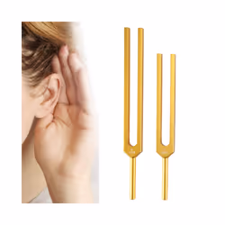 9 Golden Tuning Forks for Healing Chakras, Sound Therapy