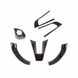 Car Steering Wheel Cover Trim for Stelvio