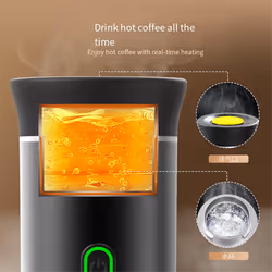 Electric Portable Coffee Machine for Car&Home Camping Coffee Maker,B