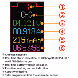 8-Channel 18650 Lithium Battery Capacity Tester Module