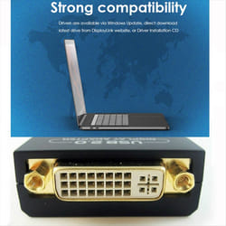 External Graphic Video Adapter USB 2.0 to DVI/VGA/ for