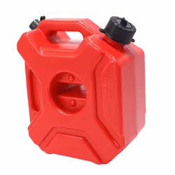 Motorcycle Red 3L Backup Fuel Tank Plastic Petrol Tanks Canister ATV