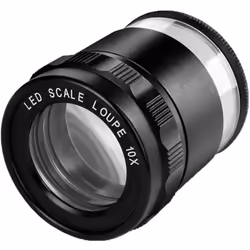 LED Scale Loupe 10X Illuminated Desktop Magnifier Metal Adjustable A