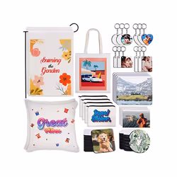 76Pcs Sublimation Blanks Products,DIY MDF Sublimation Keychain Blanks