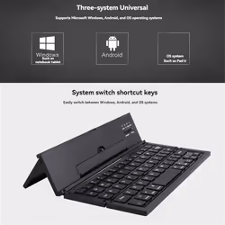 Folding Bluetooth Keyboard Portable Travel Foldable Keyboard