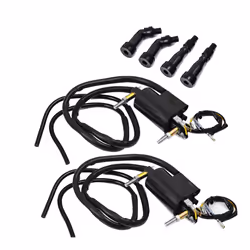 Set of 2 Ignition Coils & Caps for GS550 GS650 KZ400