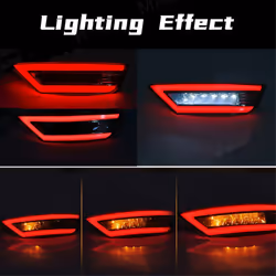 12V Rear Bumper Lamp Reflector Fog Light Turn Signal for Focus