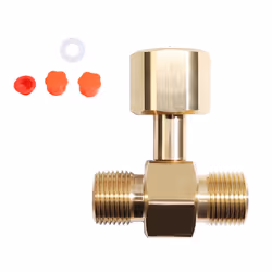 CO2 Tank Adapter,Soda Cylinder Brass CO2 Cylinder Tank CGA320 Adapter