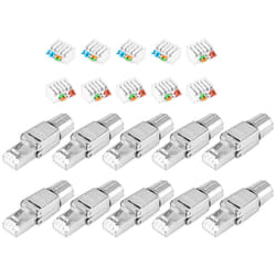 RJ45 Cat7 Connectors Tool-Free Reusable Ethernet Termination Plugs