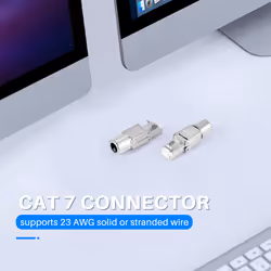RJ45 Cat7 Connectors Tool-Free Reusable Ethernet Termination Plugs