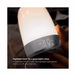 Sunrise Wake Up Alarm Clock Night Light, 5 Color Night Light