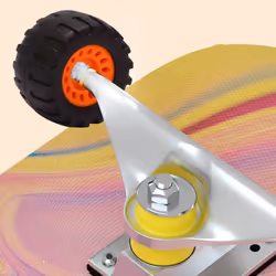 Skateboard Longboard Wheels (Set of 4 Contains Bearing Sleeve)