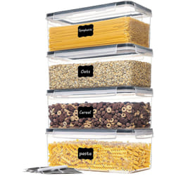 Airtight Food Storage Containers with Lids 4PCS Set 3.2L,for Pasta