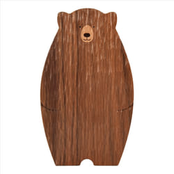 Wooden Board Cutting Board Cute Bear-Shaped Bread Tray,Brown