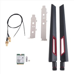 Wi-Fi 6E Wireless Card 2400Mbps Bluetooth 5.2 Kit ,with 10DBi Antenna