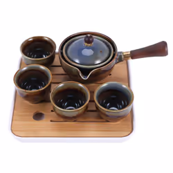 Porcelain Chinese Gongfu Tea Set Portable Teapot Set with 360 B