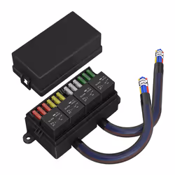 12V Fuse Relay Box Pre-Wired Fuse and Relay Box with 4 Relay