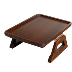 Portable Sofa Armrest Clip Tray Armrest Tray for Cupcake dark Brown