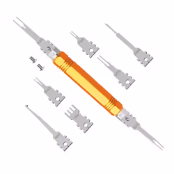 Electrical Pin Removal Tool Kit, Double Tip for AMP, Molex Connector