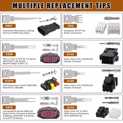 Electrical Pin Removal Tool Kit, Double Tip for AMP, Molex Connector