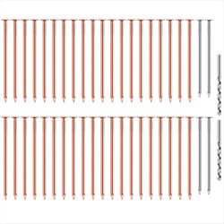 40 Pcs Copper Nails to Killing Trees,3.5 Inch Pure Copper Nails