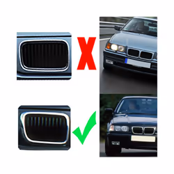 E36 Grill,Black Kidney Front Bumper Kidney Grille Grills For- E36