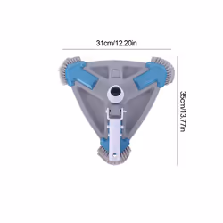 Vacuum Cleaner Triangular Pool with Side Brush Cleaner Tool