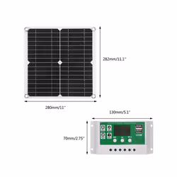 12W Solar Panel Kit 50A 12V Battery Charger with Controller Caravan