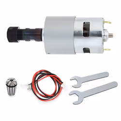 DC Motor CNC 775 Spindle Motor 100W 12-24VDC 20000RMP + ER11 Collet