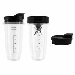 24Oz Cups with Lids, 7 Fins Extractor Blade, for Auto IQ