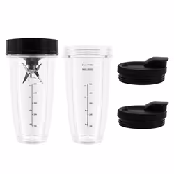 24Oz Cups with Lids, 7 Fins Extractor Blade, for Auto IQ