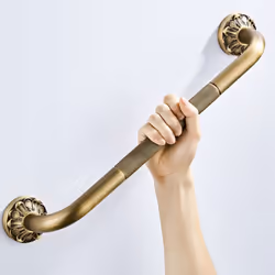 Antique Grab Bar Wall Mount Brass Bathroom Tub Toilet Handrail