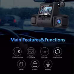 1080P HD Dash Camera Video Recorder 24H Parking Monitoring Dashcam