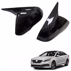 Car Rearview Mirror Cover Horn Side Mirror Shell For