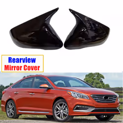 Car Rearview Mirror Cover Horn Side Mirror Shell For