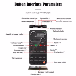 Mini Portable Voice Changer Multiple Audio Effect for Mobile Phone PC