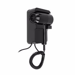 Hot&Cold Wind Blow Hair Dryer Electric Wall Mount Black EU Plug
