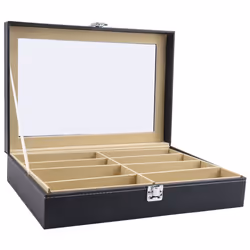 8-Grid Eye Glasses Case Eyewear Sunglasse Storage Box Holder