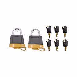 2Set 246-2641 Padlock with 6Pcs Iginition Keys for Cat