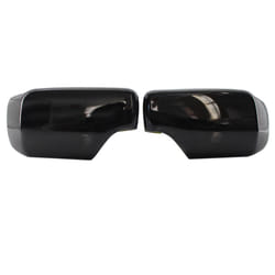 Pair Rear View Mirror Covers For E46/E39 3/5 Series Gloss Black